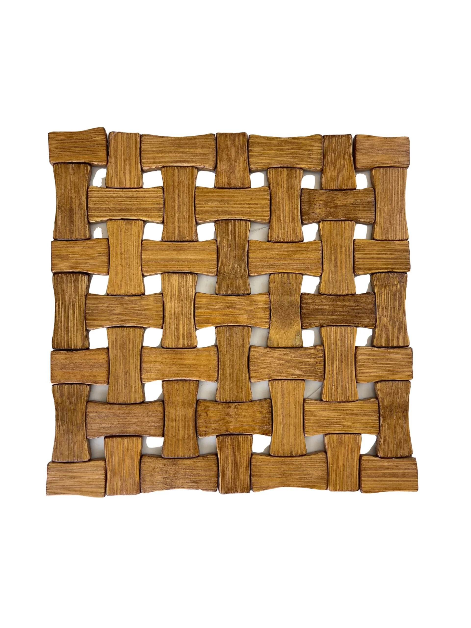 Square Bamboo Mat - 12 Pcs/Ctn
