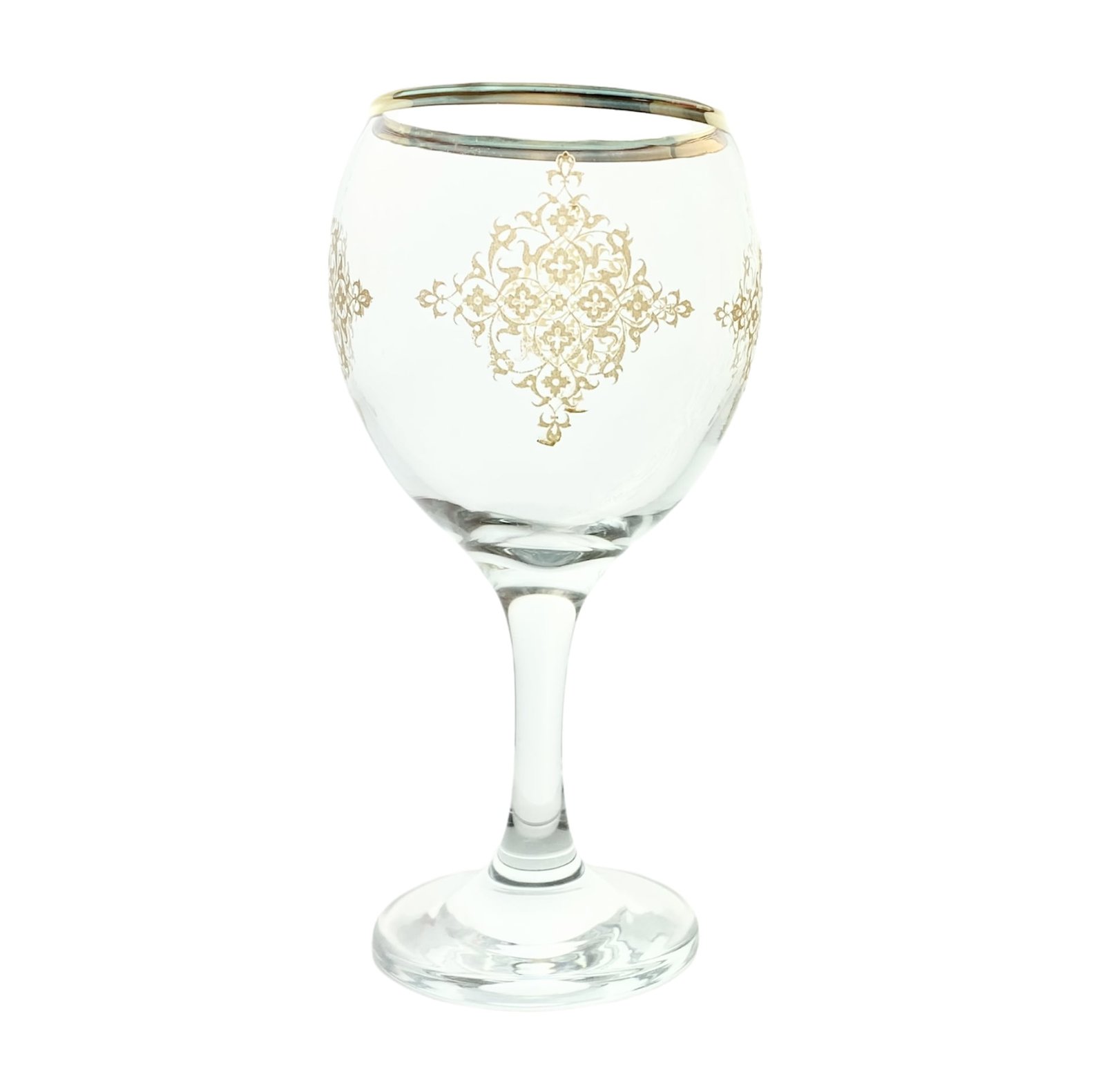 875 Oz 6 Pc Glass Goblet Set 4 Setctn American Golden Season 6231