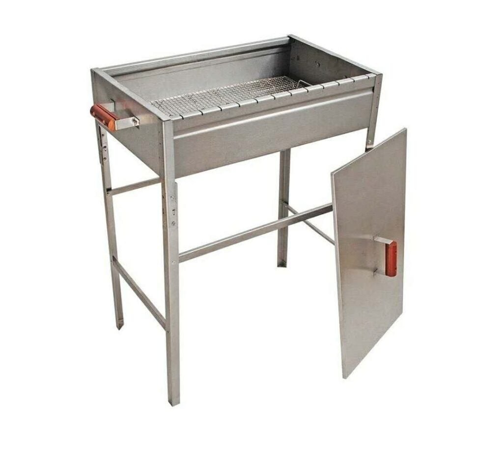 Stainless Steel BBQ Grill W/ Lid (26