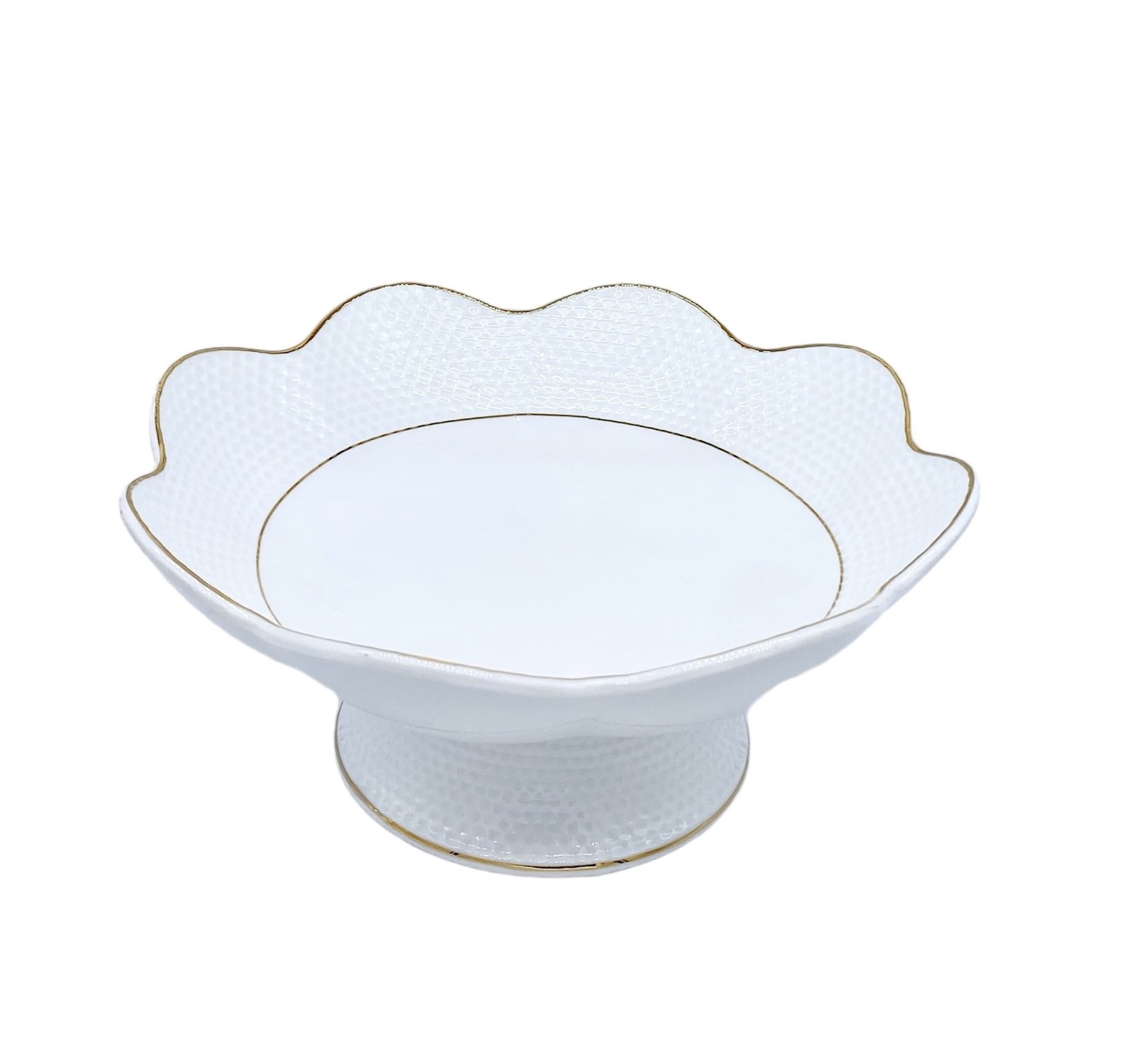 Ceramic Circular White Bowl American Golden Season   K 70056 60 J 